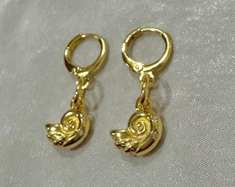 Ursula Nautilus Shell Earrings