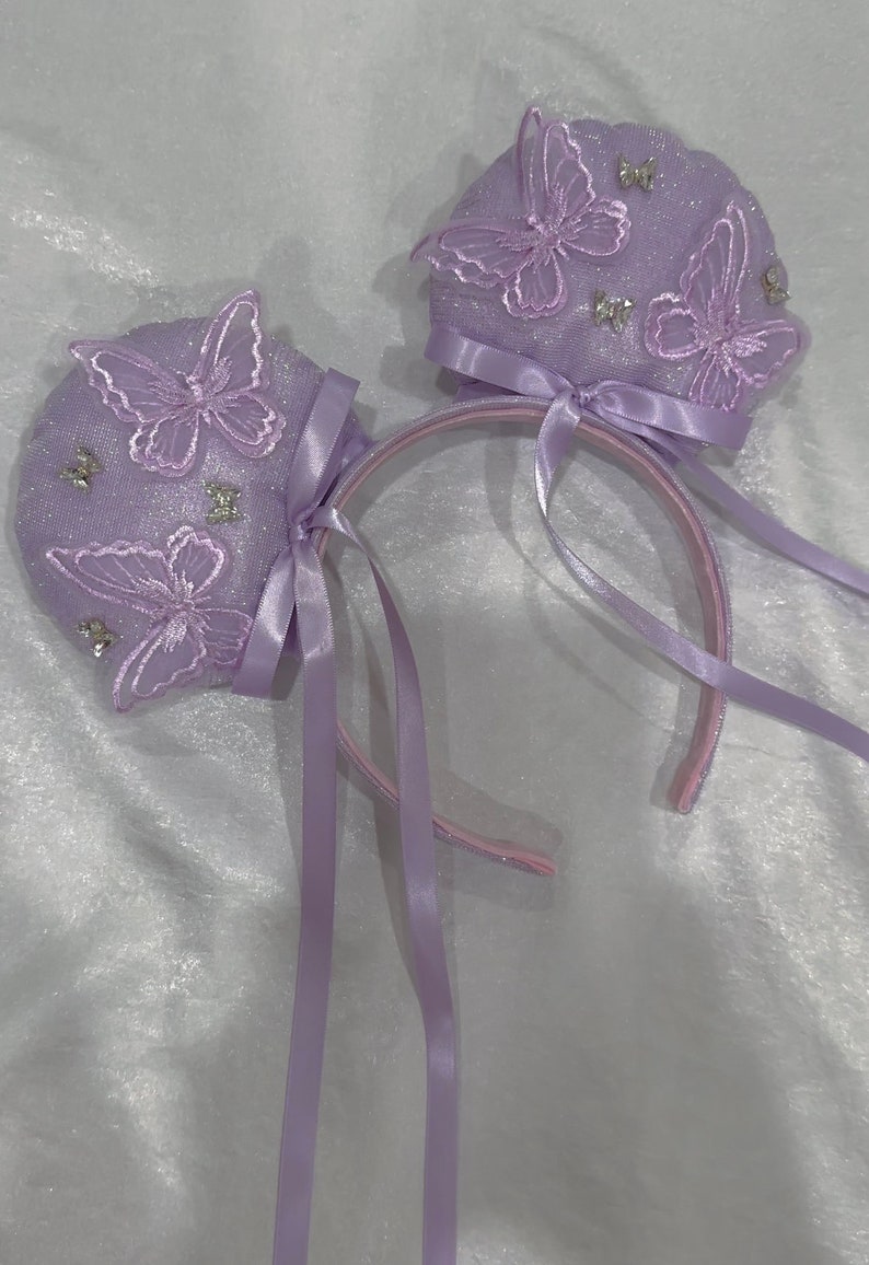 Orchid Butterfly Coquette Mouse Ears image 3