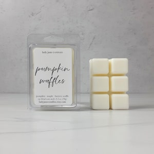 Pumpkin Waffles Wax Melts Highly Scented Wax Melt Bar Pumpkin Pecan Waffles Maple Strong Extra Fragrance Wax Tart Soy Blend image 4