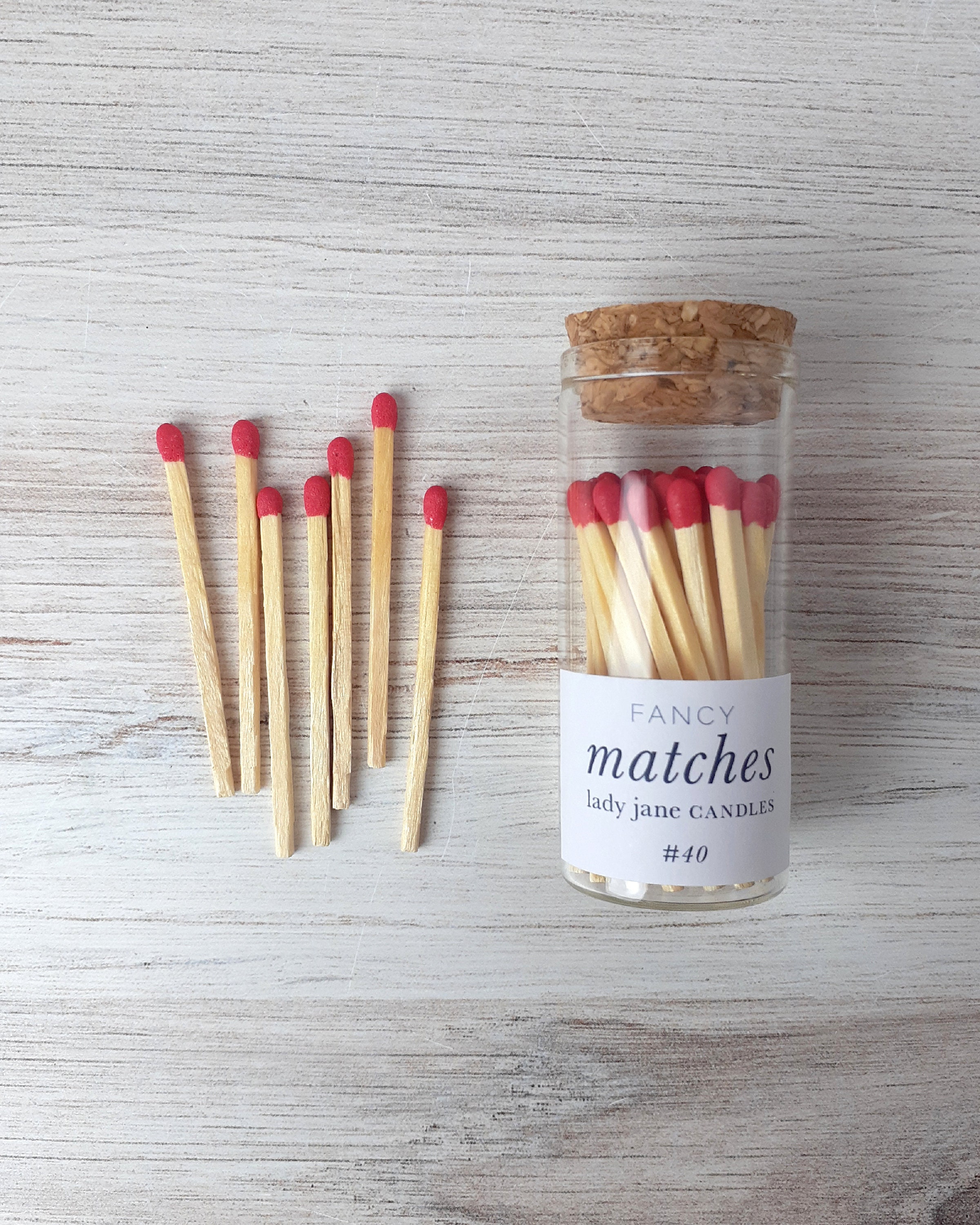 Fancy Matches Safety Matches Red Tips 40 High Quality Etsy