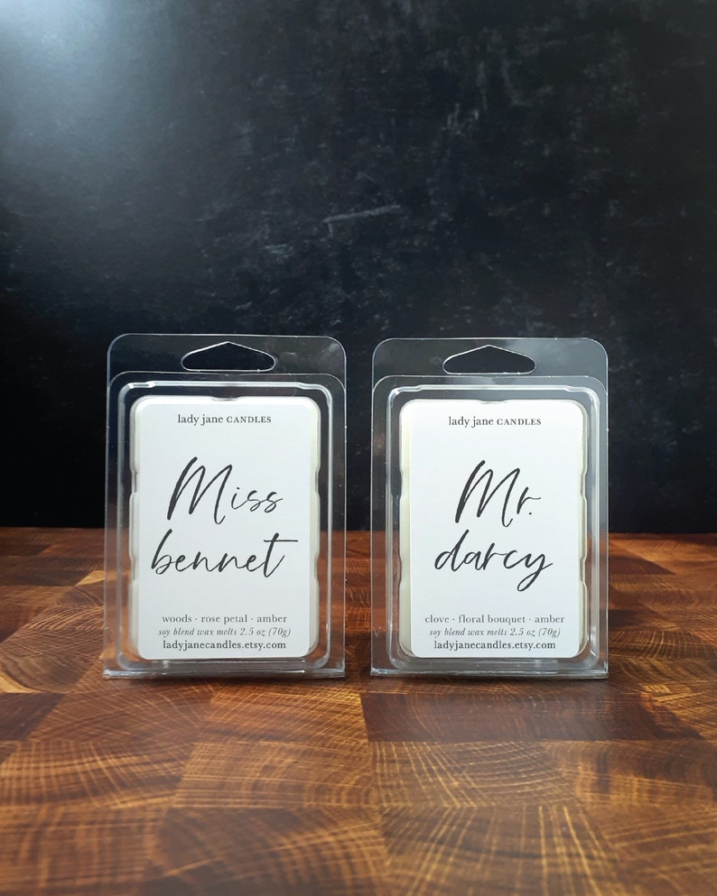 Mr. Darcy Wax Melts Highly Scented Wax Melt Bar Summer Storm Strong Extra Fragrance Refined Neutral Fresh Scent Wax Tart Soy Blend image 6