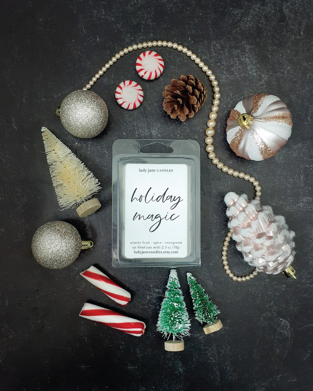 Holiday Magic Wax Melts | Highly Scented Natural Soy Wax | Strong ...