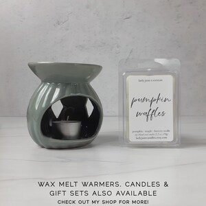 Pumpkin Waffles Wax Melts Highly Scented Wax Melt Bar Pumpkin Pecan Waffles Maple Strong Extra Fragrance Wax Tart Soy Blend image 8