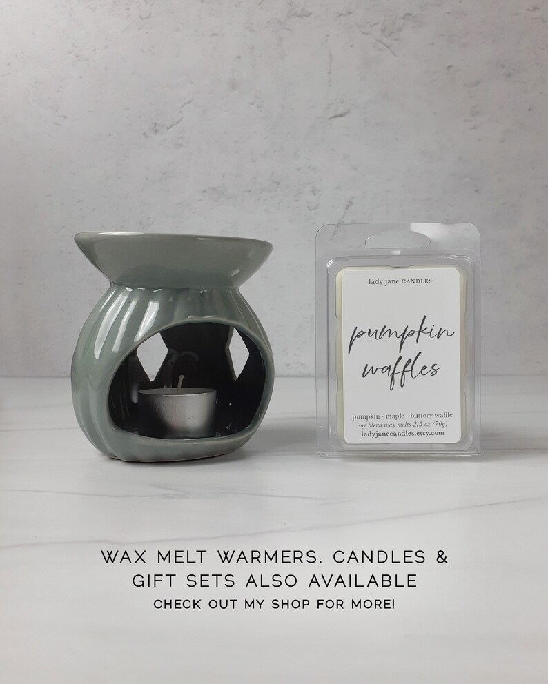 Pumpkin Waffles Wax Melts Highly Scented Wax Melt Bar Pumpkin Pecan Waffles Maple Strong Extra Fragrance Wax Tart Soy Blend image 8