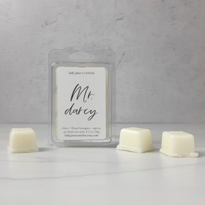 Mr. Darcy Wax Melts Highly Scented Wax Melt Bar Summer Storm Strong Extra Fragrance Refined Neutral Fresh Scent Wax Tart Soy Blend image 3