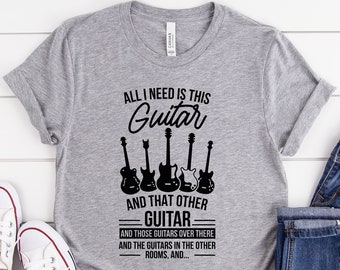 Guitarist T Shirt Etsy