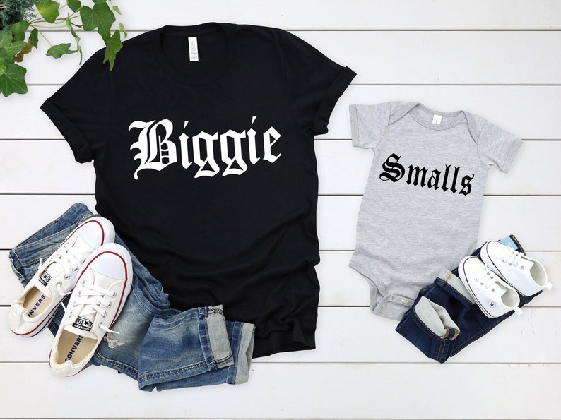 Biggie-Smalls Shirt,Dad and Son Shirts,Dad and Daughter Shirts,Father's Day Gift,Dad and Me Matching Shirts,Father's Day Matching Shirts 