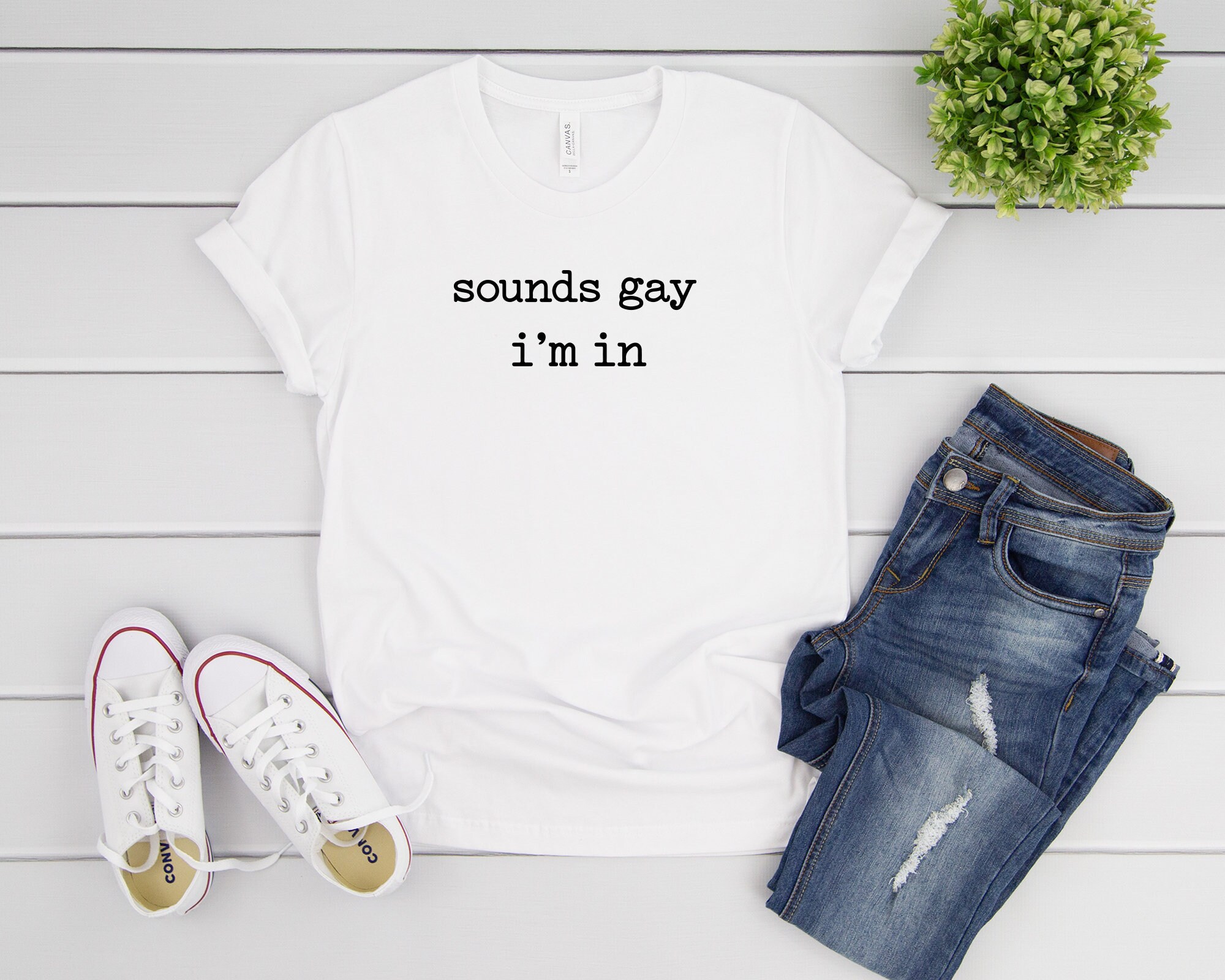 Discover Sounds Gay I'm In shirt, lgbt shirt, pride shirt, gay pride, lesbian shirt