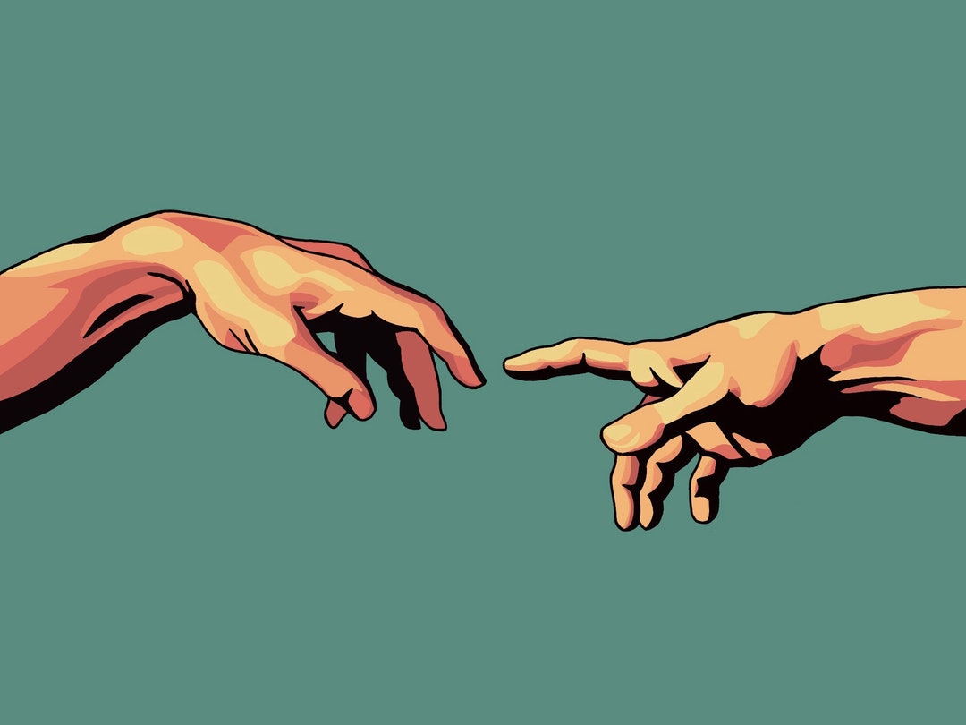 Creation of Adam Print - Etsy