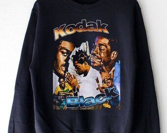 Kodak Black3 Mens Long Sleeve Sweatshirts Mans Hoodies Black