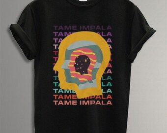 Vintage Tame Impala Concert Logo Band Retro T-Shirt Gildan Size S M L XL 2XL Vintage Tame Impala Concert Logo Band Retro T-Shirt Gildan Size S M L XL 2XL