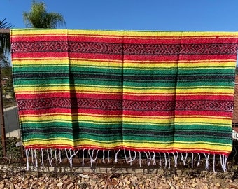 Rasta Blanket, Handmade in Mexico