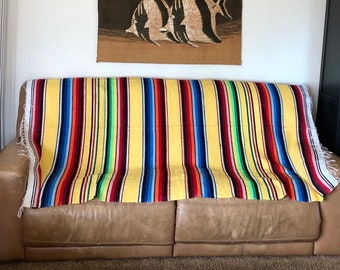 100% Cotton Blanket- Handwoven in Mexico