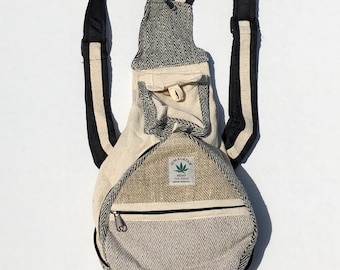 Mini Hemp Backpack, Crossbody Bag