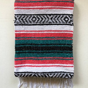 Mexican Blanket Yoga, Beach, Camping and Picnic Throw Watermelon