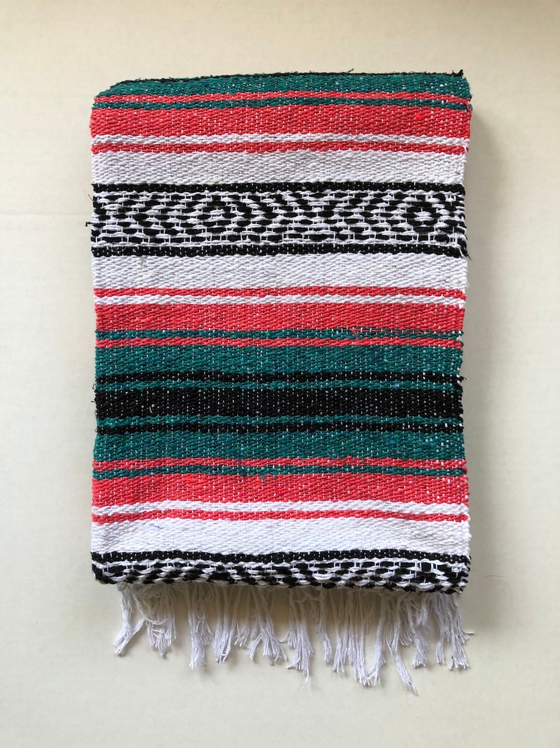 Mexican Blanket Yoga, Beach, Camping and Picnic Throw Watermelon