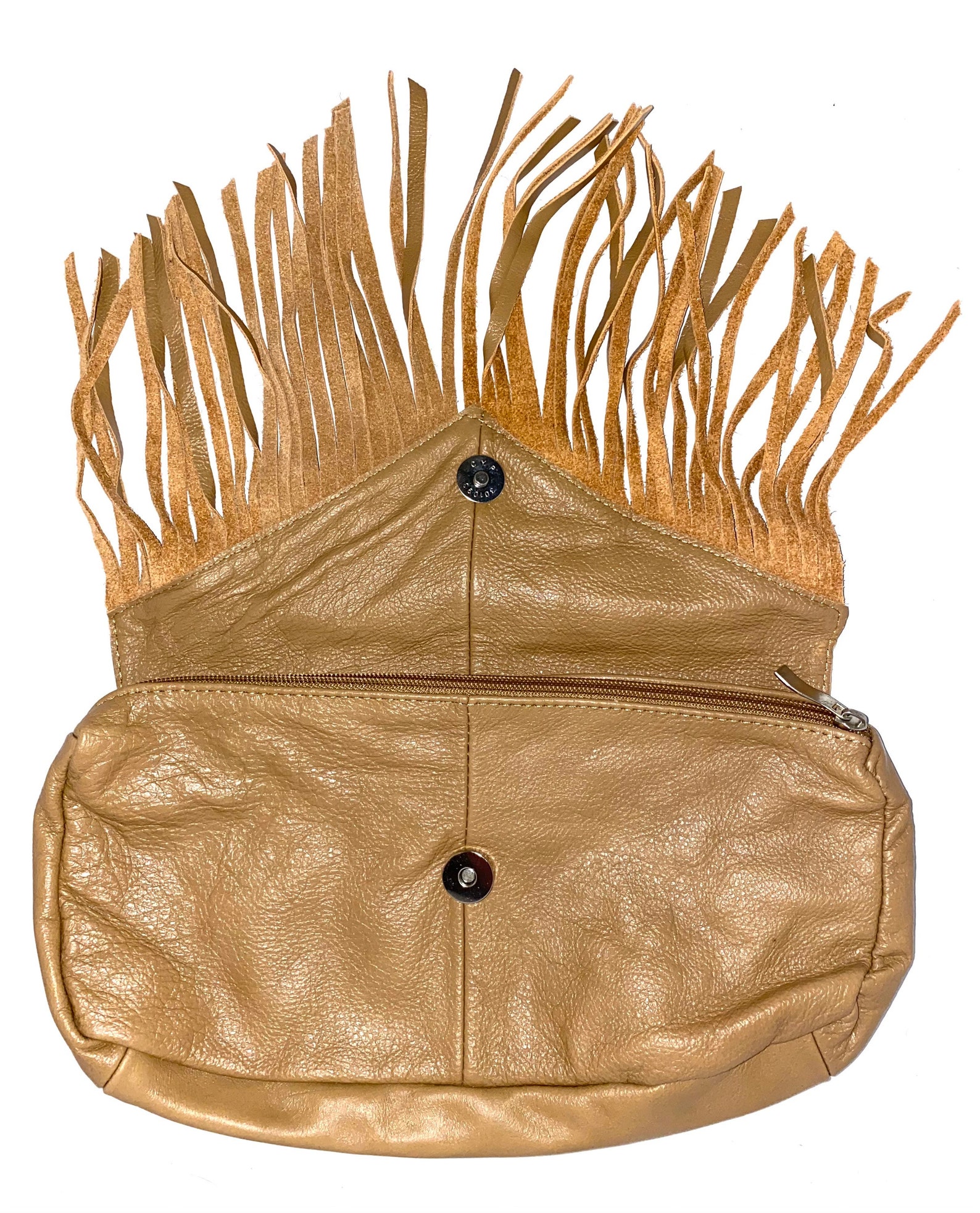 Tan Leather Clutch Handbag Etsy