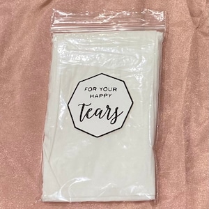 Wedding tissue packet for your happy tears