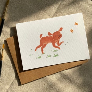 Chien heureux Cartes de vœux