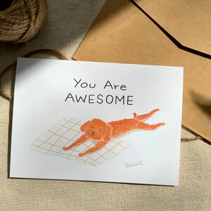 You are awesome cute dog Grußkarten