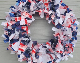 Rag Wreath / Centerpiece - Small