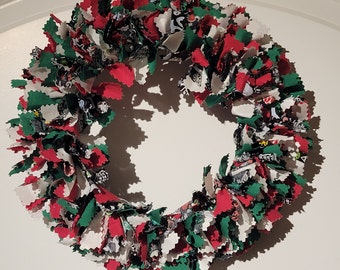 Rag Wreath/Centerpiece - Small