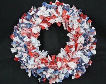 Rag Wreath - Medium