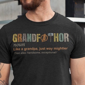 Grandfathor Shirt for Grandpa, Grandpa Fathers Day Gift, Father's day grandpa Shirt, Grandpa Long and Short  Sleeve Shirt