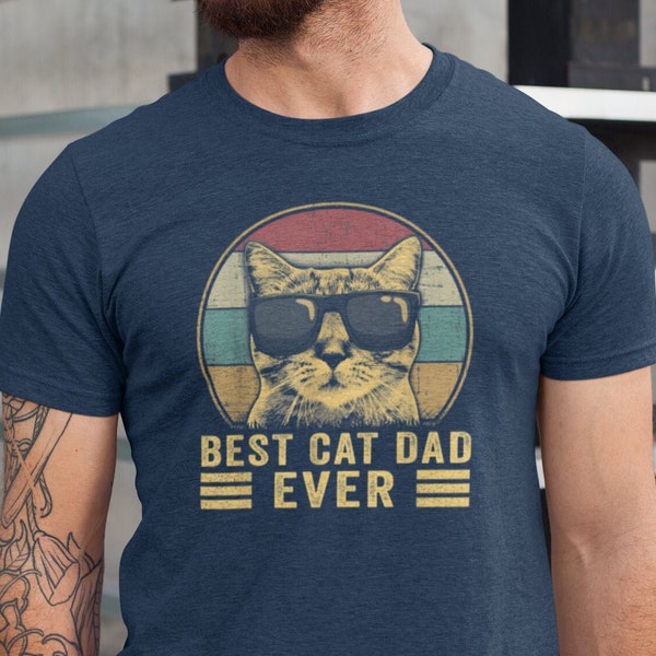 Best Cat Dad Ever Shirt, Funny Cat Dad Tshirt