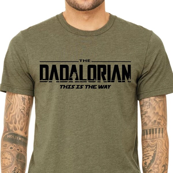 Dadalorian Shirt, Father's Day Gifts From Wife, First Fathers Day Gift, Gift for Him, Gift for Dad, V-neck Dad Shirt, Men's Dad Shirts