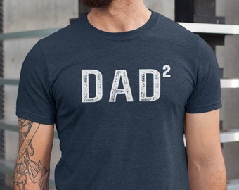 Dad 2 Men's Shirt, Dad Squared Shirt, Father of 2 T-shirt