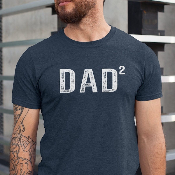 Dad 2 Men's Shirt, Dad Squared Shirt, Father of 2 T-shirt