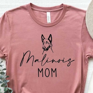 Malinois Mom Shirt, Belgian Malinois Mama, Dog Lover Gift Malinois Dog Lover Shirt, Malinois Dad Shirt