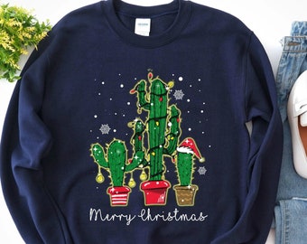 cactus christmas sweater