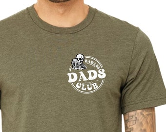 Badass Dads Club Shirt - Comfort Colors Funny Skeleton T-Shirt - Trendy Dad Shirt - Fathers Day Gift From Son - Dad Birthday Gift