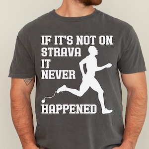 Funny Running Shirt: Strava - Fitness Dad Cycling Tee