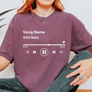 Custom Song Name Unisex T-Shirt: Personalized Music Gift