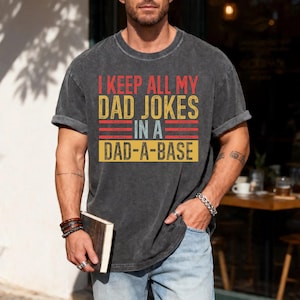 Dad Jokes T-Shirt, Dad-a-Base Shirt, Father's Day Gift image 1