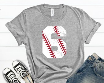 Baseball Numbers Shirt T-Shirt, Baseball Shirt for Woman or Man, Personalized Baseball Name Shirt, Custom Birthday shirt Toddler Boy Girls
