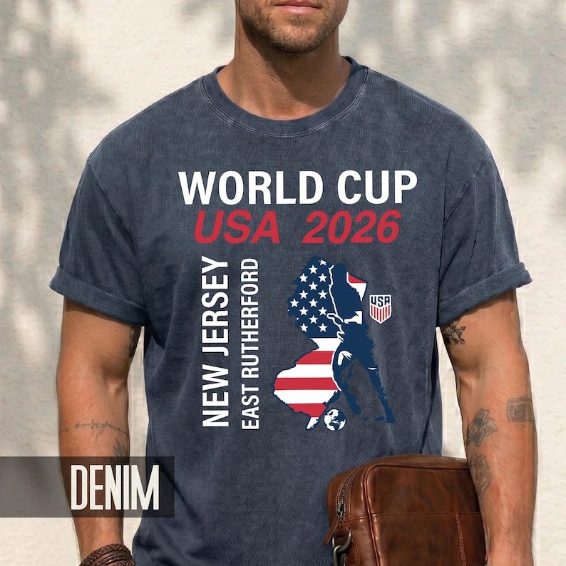 New Jersey East Rutherford Map World Cup USA 2026 Shirt, Soccer Fan Apparel Tee image 11