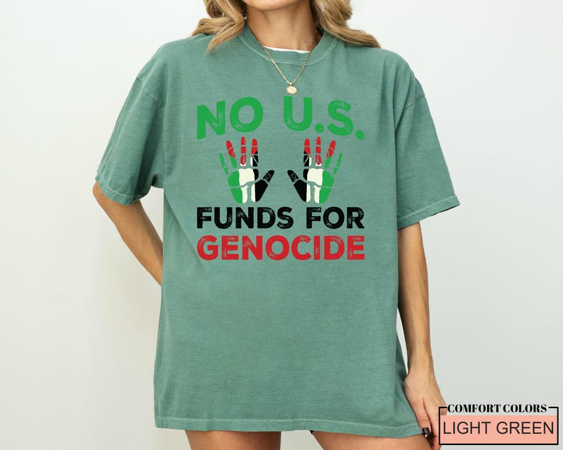 Free Palestine Shirt: Profits Donated Gaza, Comfort Colors Tee image 8