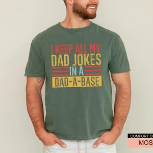 Dad Jokes T-Shirt, Dad-a-Base Shirt, Father's Day Gift image 7