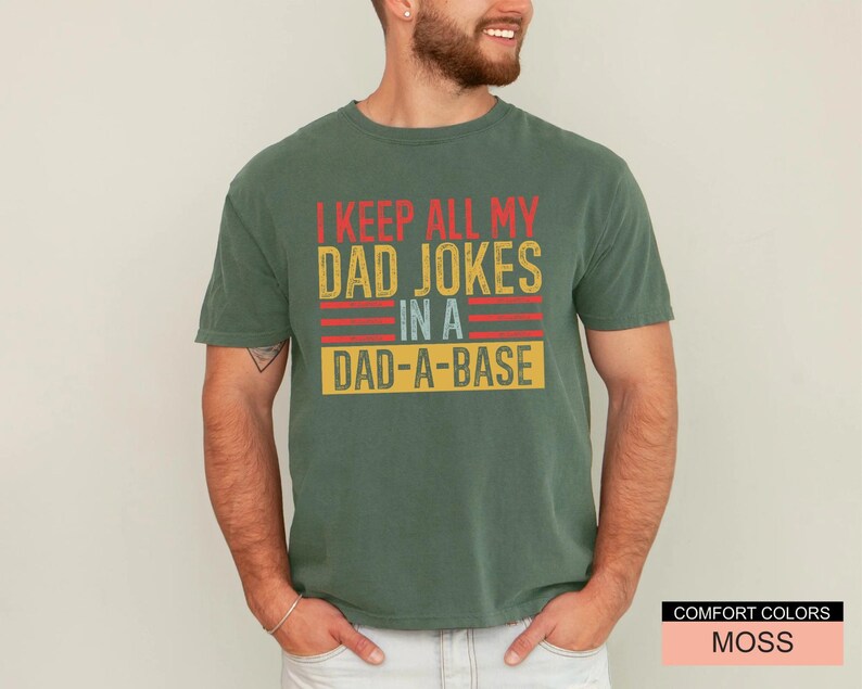 Dad Jokes T-Shirt, Dad-a-Base Shirt, Father's Day Gift image 7