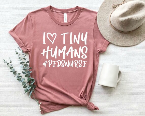 I Heart Tiny Humans - Peds Nurse Tshirt I Heart Tiny Humans - Peds Nurse Tshirt