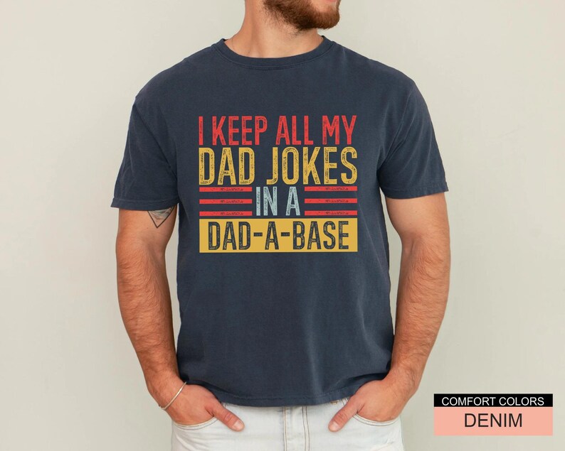 Dad Jokes T-Shirt, Dad-a-Base Shirt, Father's Day Gift image 3