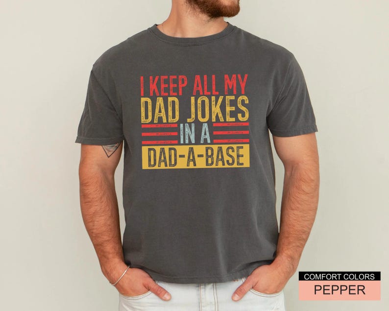 Dad Jokes T-Shirt, Dad-a-Base Shirt, Father's Day Gift image 8