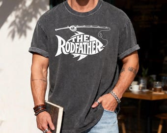 The Rodfather Shirt: Funny Fisherman Dad Gift