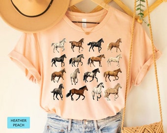 Horse Shirt, Horse Breeds Farm Shirt, Horse Trainer Gift,Kids Horse Shirt