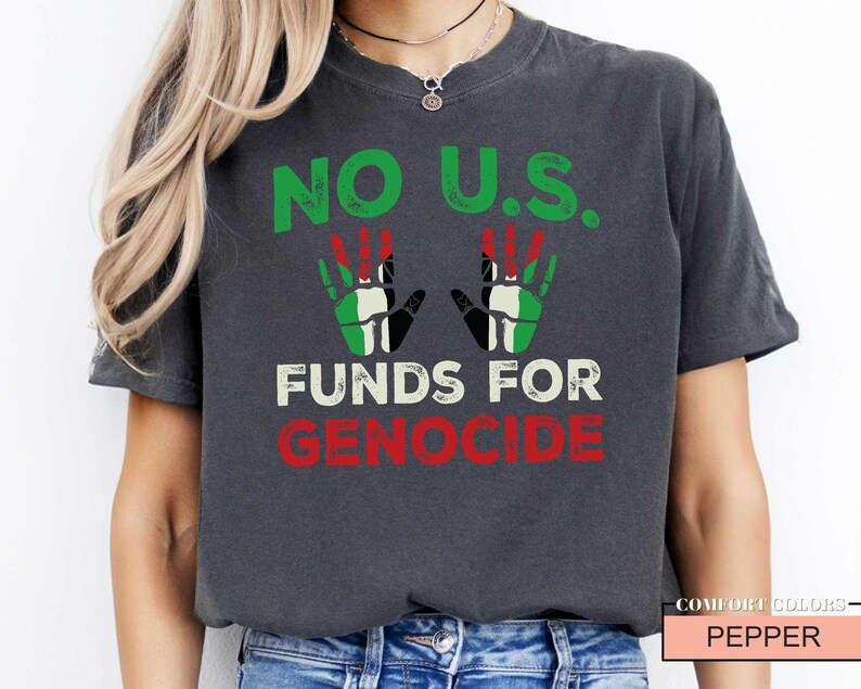 Free Palestine Shirt: Profits Donated Gaza, Comfort Colors Tee image 2