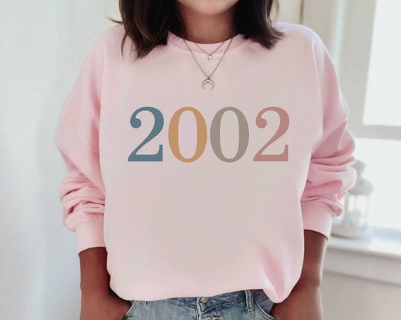 Custom 2002 Sweatshirt or Hoodie for 20th Birthday -  Canada